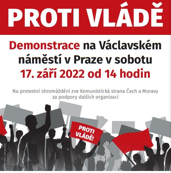 Další protivládní demonstrace KSČM