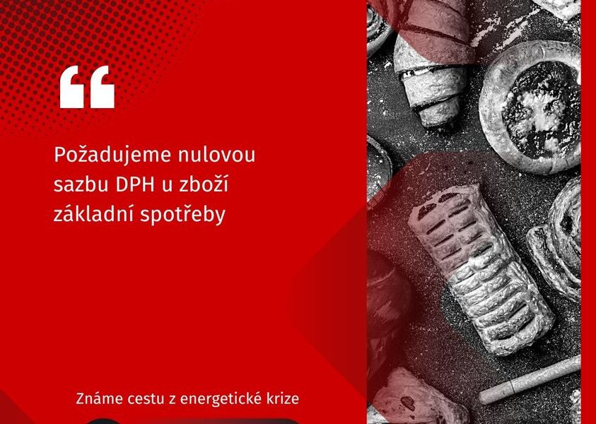 Požadujeme nulovou sazbu DPH u zboží základní potřeby