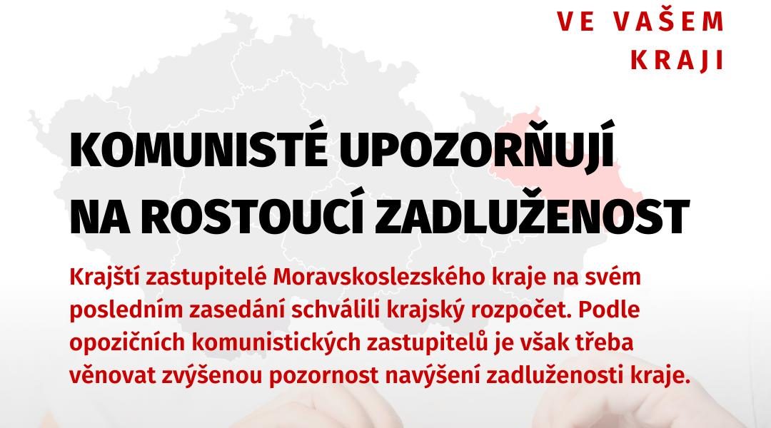 Moravskoslezský kraj navýší zadluženost