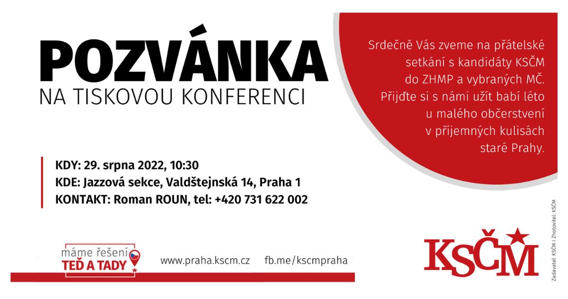 Pozvánka na tiskovou konferenci